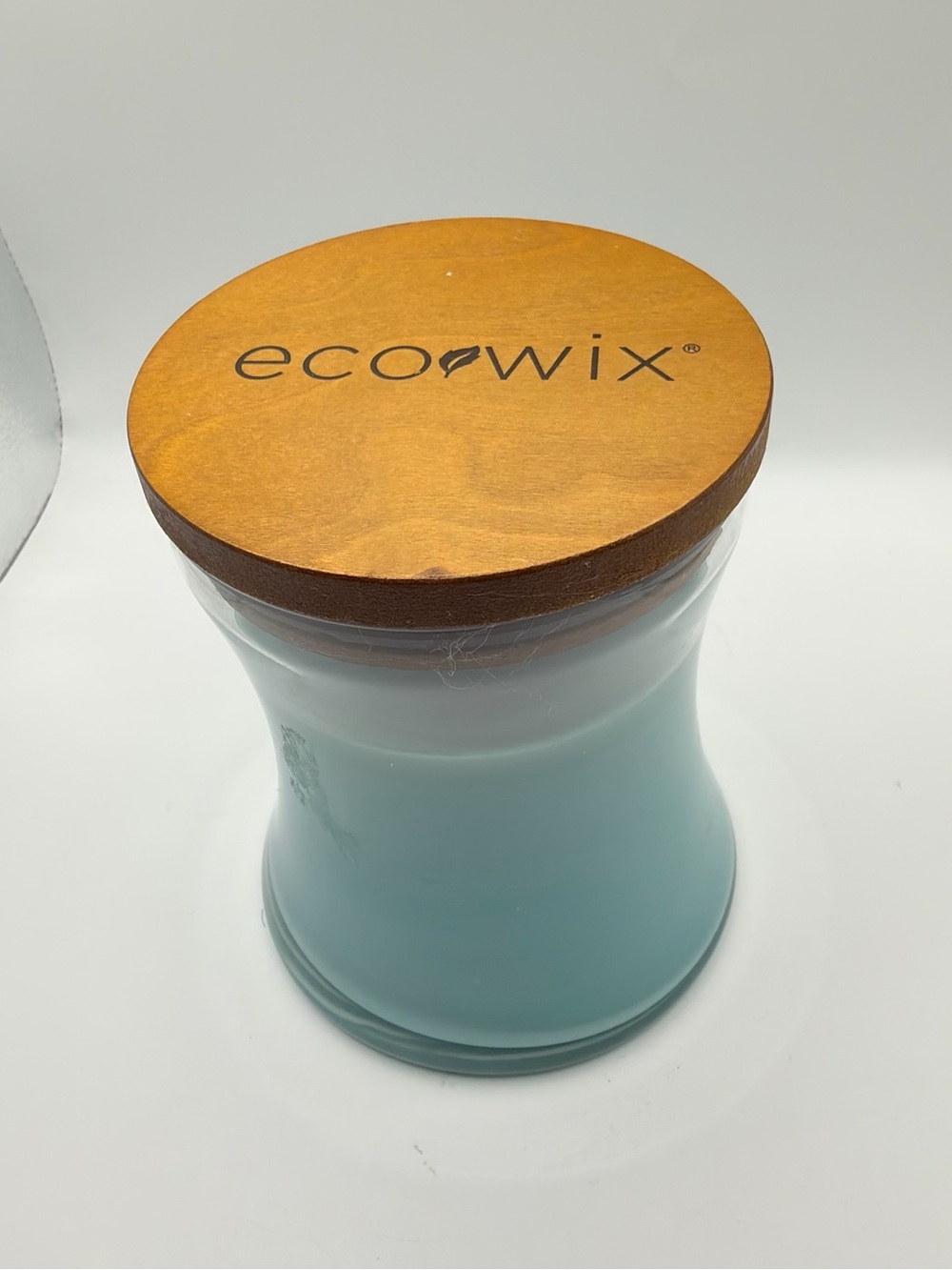 Blue Scented Ecowix Wood-Wick Candle lotus flower
